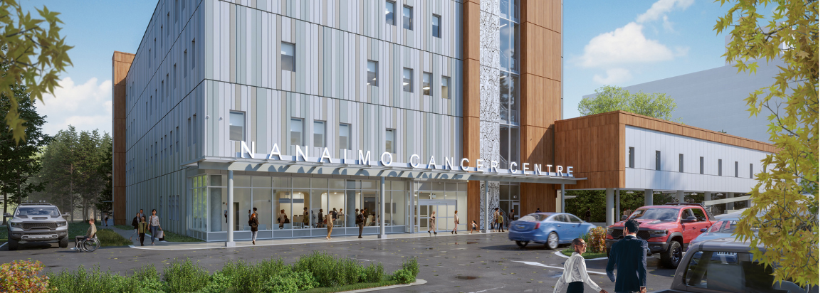 A digital rendering of the future Nanaimo Cancer Centre