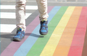 rainbow crosswalk
