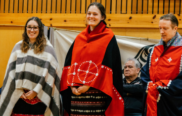 From left to right: Cassandra Taylor from the Port Hardy Hospital, Fleur Smit-Anseeuw and Brian Rose from the Comox Valley Hospital.