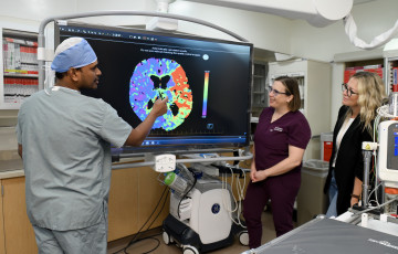 Medical scan of a brain that has experienced a stroke